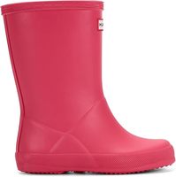 Bottes de pluie en caoutchouc imperméables pour enfants et tout-petits, design classique noir mi-hauteur avec semelle antidérapante pour les jeux en plein air