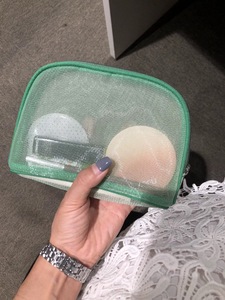 Pochette cosmétique unisexe haut de gamme personnalisable, sacs de toilette de maquillage de haute qualité, fermeture éclair, motif en aluminium bonbon - Product Image 4