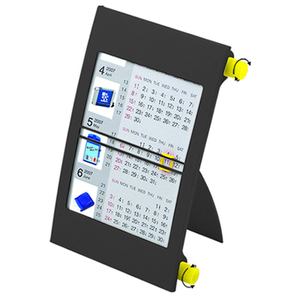 Rodillo de papel plegable <span class=keywords><strong>para</strong></span> mesa de oficina, logotipo de impresión OEM extraíble, enrollable, <span class=keywords><strong>calendario</strong></span>, plástico sólido rojo, <span class=keywords><strong>calendario</strong></span>, <span class=keywords><strong>2022</strong></span> - Product Image 2