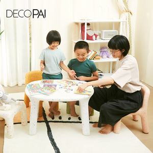 Bàn ghế học tập trẻ em, bàn ghế trẻ nhỏ, ghế đẩu nhựa, đồ nội thất mầm non, ghế nhựa trẻ em chắc chắn bền, ghế nhỏ - Product Image 6