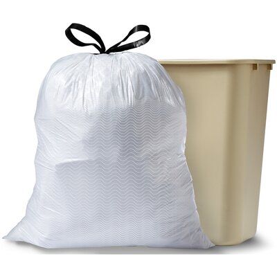 13 gallons en vrac personnalisé noir cordon de serrage en plastique compostable Doublures poubelle sacs sur rouleau pour la maison