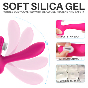 Giocattolo Sessuale per Adulti, Dispositivo di <span class=keywords><strong>Masturbazione</strong></span> Femminile 2 <span class=keywords><strong>in</strong></span> 1, Vibratore Succhiante, Vibratore per Punto G Vaginale, Vibratore <span class=keywords><strong>in</strong></span> Silicone, Giocattolo Sessuale per Donna - Product Image 4