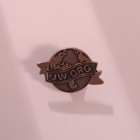 JW ORG Monogramme Épingles en émail Badges Épinglettes Broches Femmes Hommes Bijoux Accessoires pour Cadeaux