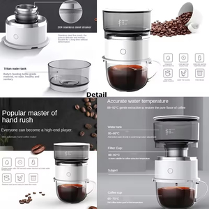 Cafetera Espresso Portátil Mini Semiautomática, a Batería, de Plástico, para el Hogar, Viajes, Auto y Exteriores - Product Image 2