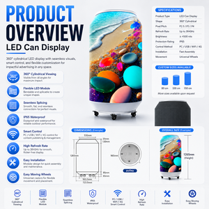 Pantalla LED Profesional P2.5 con Diseño Creativo de Lata de Refresco, Protección GOB, para Publicidad y Promoción de Marcas en Bares y Clubes - Product Image 3