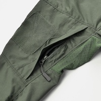 Chemise à manches longues pour homme vert olive # 38