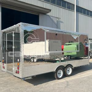 Remolque de Comida Callejera Multifuncional Estándar Europeo, Camión de Café y Pizza con Certificado COC Alemán - Product Image 1