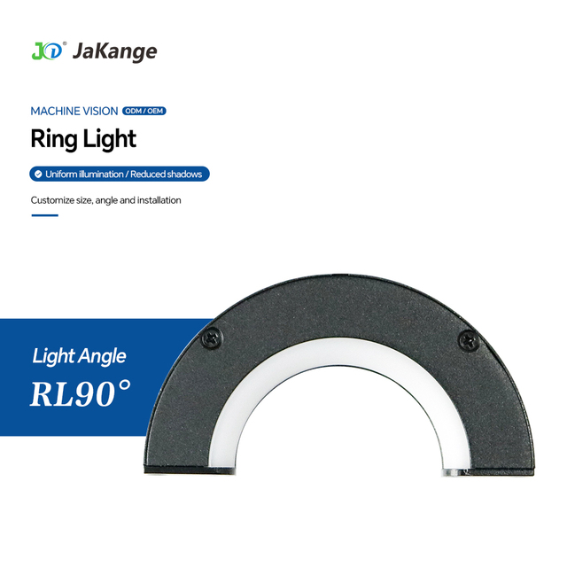 90-Degree Semi-Circular LED Ring Light for High Uniform Inspection Illuminator R/G/B/W