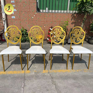 Wholesale New Design Hotel Furniture Events Metal Steel Gold Dining Banquet <b>Chair</b> for Wedding Party - Product Image 1