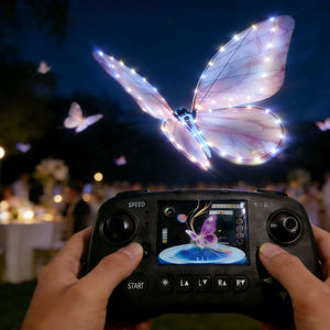 Drones de Mariposas Biónicas con Luces LED y Control Remoto para Eventos de Boda, Mariposas Voladoras con Alas Móviles, Juguetes para Fiestas - Product Image 2