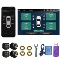USB Android TPMS système de surveillance de la pression des pneus capteurs internes 4 capteurs pour l'utilisation de la voiture