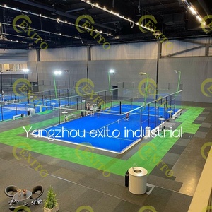 EXITO 2023 Precio bajo de alta calidad de vidrio <span class=keywords><strong>Padel</strong></span> Court Fabricantes, panorámica completa sin esquina <span class=keywords><strong>Padel</strong></span> Cancha de tenis para la venta - Product Image 2