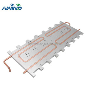 Placa de refrigeración líquida sellada personalizada, disipador de calor frío y agua de tubería de cobre, 200mm - Product Image 5