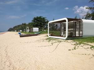 MK P20 Apple Cabinスチール構造ベッド | 木製スチールコンテナモジュラーホテル寮レストラン | リビングルームオフィス - Product Image 4