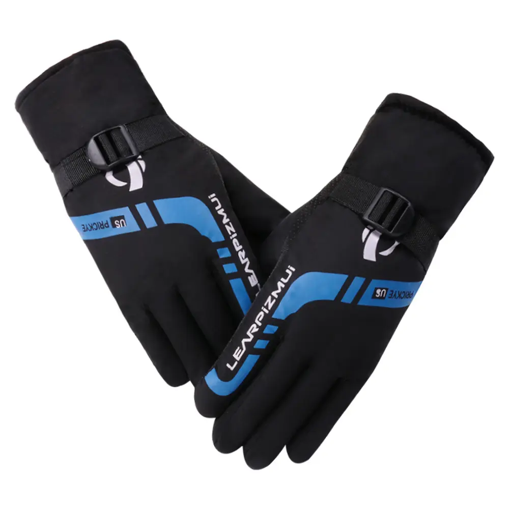 New autumn winter outdoor thickened thermal gloves Ski gloves Men's riding gloves