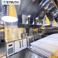 Équipement de camion de restauration Wetruth, équipement de cuisine commerciale, remorque alimentaire mobile personnalisée en acier inoxydable pour la vente de crème glacée