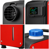 Chauffage de stationnement diesel tout-en-un 8KW 12V 24V avec réservoir de carburant intégré de 5L, application Bluetooth, pour camion, camping-car, fourgonnette
