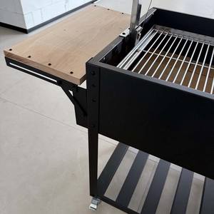 <span class=keywords><strong>Parrilla</strong></span> <span class=keywords><strong>de</strong></span> carbón para barbacoa <span class=keywords><strong>argentina</strong></span> con cubierta <span class=keywords><strong>de</strong></span> polvo estilo Santa María XL <span class=keywords><strong>de</strong></span> acero moderno con <span class=keywords><strong>mesa</strong></span> auxiliar - Product Image 5