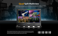 Lilliput Desktop 4K HDMI 3G-SDI 12 g-sdi 8K direktur Quad View siaran Monitor produksi dengan 3D Lute HDR