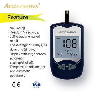 Glucómetro Portátil JYTOP para el Control de la <span class=keywords><strong>Diabetes</strong></span> con Pantalla Grande, Monitor de Azúcar en Sangre - Product Image 3