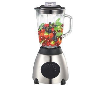 <span class=keywords><strong>Frullatore</strong></span> Elettrico a Velocità Variabile da 400W <span class=keywords><strong>con</strong></span> Caraffa in Vetro da 1,5L e Corpo in Acciaio Inox, Controlli a Pulsante per Uso Domestico - Product Image 1