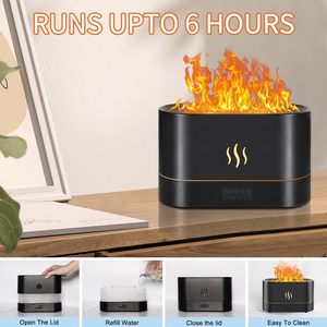 Difusor de Aroma con Llama, Nuevos Productos 2025, Difusor de Aroma Creativo con Luz de Vela USB para Escritorio, con Luz Nocturna - Product Image 3