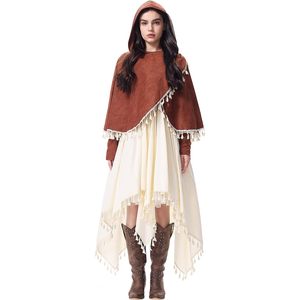 Stadget Renaissance Costume Women Medieval Asymmetrical Dress Cosplay Ren Faire Warrior Witcher Outfit - Product Image 2