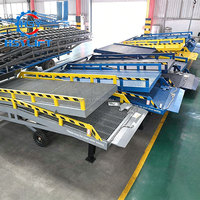 Rampe de quai mobile hydraulique robuste de 6 à 15 tonnes pour le chargement et le déchargement de conteneurs