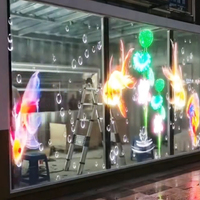 Película LED de Cristal Ultrafina, Transparente, Flexible y Suave P3.91, Pantalla LED para Ventanas P2.5, Señalización Digital, Brillo de 3000 cd