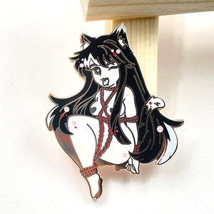 Offres Spéciales – Émail Personnalisé Magnétique SYD Anime pour <span class=keywords><strong>Kikyo</strong></span> <span class=keywords><strong>Inuyasha</strong></span> – Émail Dur Plaqué Or avec Lettrage en Relief - Product Image 5