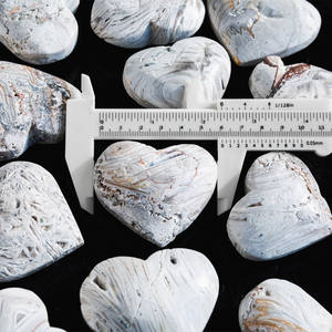 Cristaux polis de haute qualité en gros, pierres de guérison en cristal de diamant, agate dendritique en forme de cœur, 50-70 mm, cadeaux de mariage européens - Product Image 3