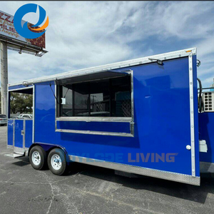 Remolque de comida móvil moderno, camión de comida, caravana de catering con aperitivos y papas fritas - Product Image 4