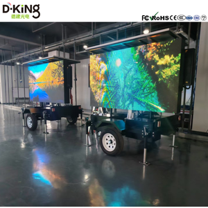 จอแสดงผล LED สำหรับรถพ่วงแบบกำหนดเองจากโรงงาน จอแสดงผล LED กลางแจ้ง P4 แบตเตอรี่สำรอง แผงโซลาร์เซลล์ IP65 3840Hz 5000nits - Product Image 4