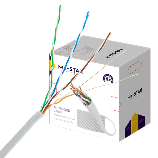 High speed Indoor Cat5e Network Lan Cable CCA 24awg cable utp cat5e Lan Network ethernet cable