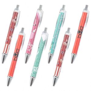 Bolígrafos Personalizados con Impresión a Color de Dibujos Animados, Logotipo, Papel Publicitario, Inserciones de Flores, Película Decorativa - Product Image 3