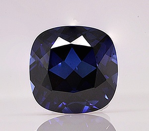 Zafiro Azul Cultivado en Laboratorio con Corte Cojín y Cambio de Color, 99.99% de Pureza, Certificado por Terceros, Gema Suelta para Joyería - Product Image 1