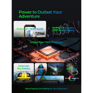 Phonemax <span class=keywords><strong>X2</strong></span> Ánh sáng trọng lượng IP68 không thấm nước gồ ghề điện thoại 4GB + 64GB 5.5 inch Octa-core <span class=keywords><strong>Android</strong></span> 13.0 gồ ghề điện thoại thông minh - Product Image 3