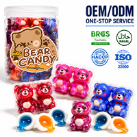 Gomitas de Oso Rellenas de Mermelada, Dulces y Ácidas, con Centro de Fruta, Suaves y Masticables, Venta al por Mayor, Etiqueta Privada Personalizada, OEM/ODM, Halal