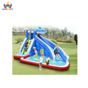 Sân chơi ngoài trời Kid đồ chơi trò chơi trượt nước bouncy nhảy nhà Bouncer <span class=keywords><strong>Inflatable</strong></span> lâu đài tùy chỉnh Unisex 1 mảnh winway - Product Image 4