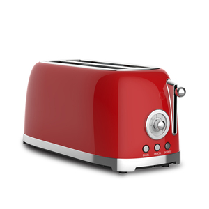 <span class=keywords><strong>Grille</strong></span>-<span class=keywords><strong>pain</strong></span> électrique rétro à 4 tranches, ouverture automatique, <span class=keywords><strong>fentes</strong></span> extra <span class=keywords><strong>larges</strong></span> pour bagel/gaufre/<span class=keywords><strong>pain</strong></span>, personnalisable OEM pour hôtel, usage domestique - Product Image 1