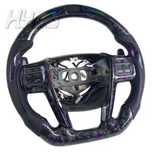 Accessoires intérieurs de voiture Sport Personnaliser Volant en fibre de carbone forgé LED pour Dodge <span class=keywords><strong>Chrysler</strong></span> 200 300 <span class=keywords><strong>300C</strong></span> 2011-2014 - Product Image 2