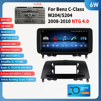 Autoradio Android 10.25 pouces GPS NTG4.0 Lecteur stéréo de voiture sans fil CarPlay pour Mercedes Benz Classe C W204 S204 2008-2010