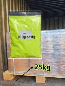 Agente Blanqueador Específico para Plásticos OB-1, Proveniente de la Fábrica. Compra desde 1 kg. Cajas de 25 kg para Transporte. - Product Image 1