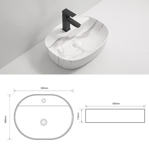 Kidoir Vente en gros plateau de table commercial de haute qualité moderne extérieur <span class=keywords><strong>japonais</strong></span> céramique <span class=keywords><strong>marbre</strong></span> support libre lavabo à main Waschbecken - Product Image 3
