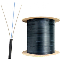 Produsen Grosir Cable Kabel Ftth Serat Optik Drop 1 2 4 6 8 Inti Fibra Drop 2 Hilos Cable Kabel Fibra Optica