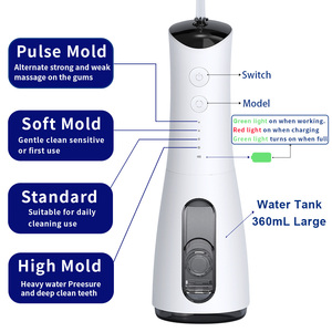 Professionnel 300ML Noir <span class=keywords><strong>Voyage</strong></span> Eau <span class=keywords><strong>Dentaire</strong></span> Flosser Étanche Rechargeable <span class=keywords><strong>Jet</strong></span> pour Oral Irrigator USB Source D'alimentation Électrique - Product Image 2