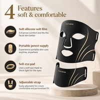 Best-seller - Appareil de massage facial et de lifting du cou sans fil ultra-fin en silicone à 7 couleurs, flexible, pour le soin de la peau, masques faciaux