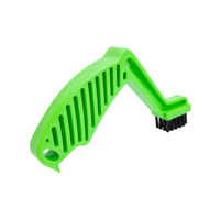 Brosse de nettoyage et outil de décapage ergonomique 2-en-1 pour tampons de polissage en mousse et en laine