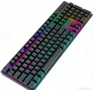 Clavier mécanique filaire OEM GK100F Esports, interrupteurs bleus, 104 touches, 20 éclairages RGB, claviers ergonomiques pour CF <span class=keywords><strong>LOL</strong></span> FPS Gaming - Product Image 3