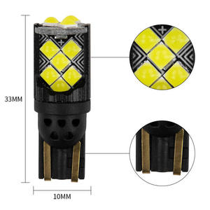 Ampoules LED DC12V W5W 194 168 blanches 3030 15SMD pour éclairage intérieur de voiture, nouvelles ampoules LED 15SMD pour feux de stationnement, de lecture et de plaque d'immatriculation - Product Image 2